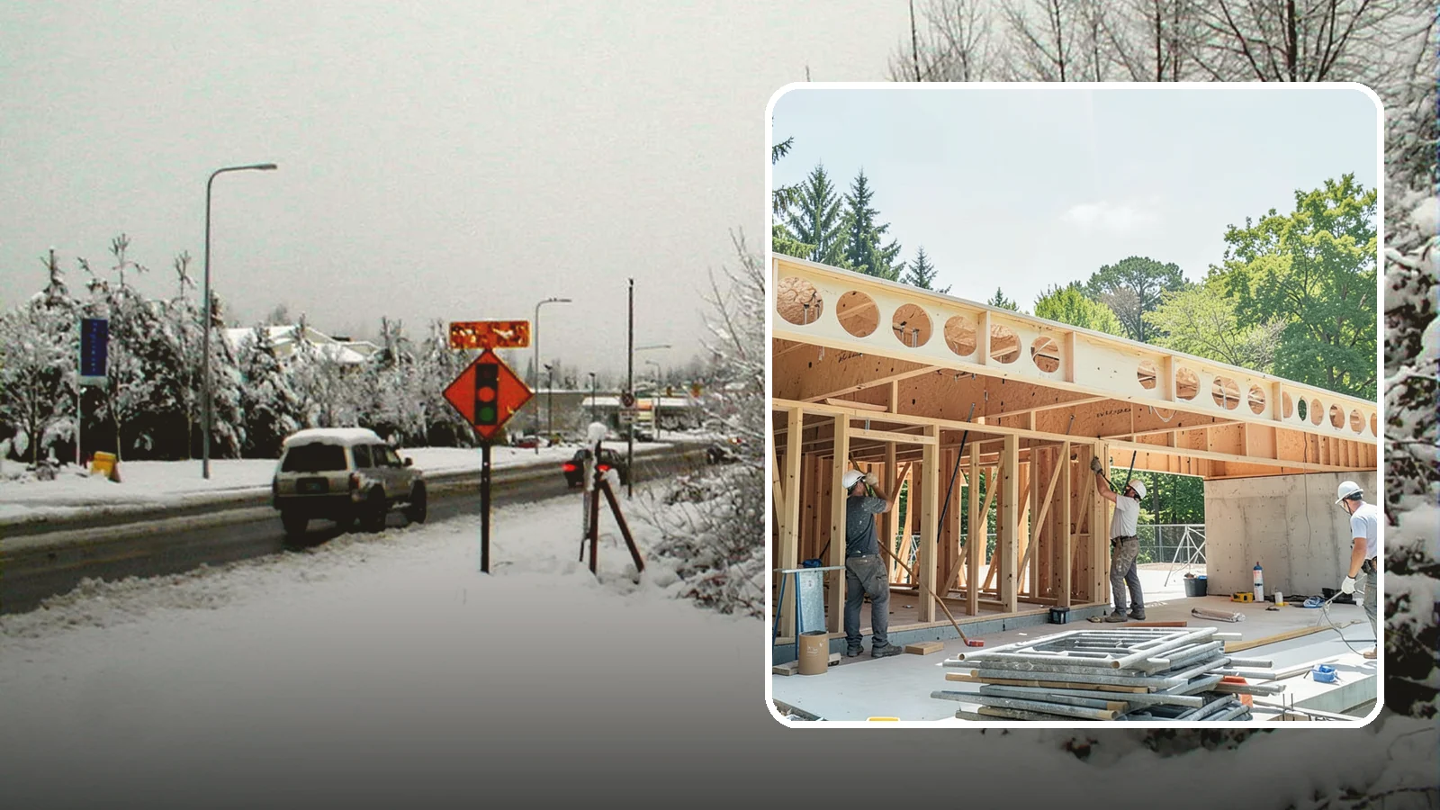 Box Beam Installation in Newcastle, King County, WA - Custom box beam installation that adds the look of structural timber ceilings without heavy solid-wood weight.