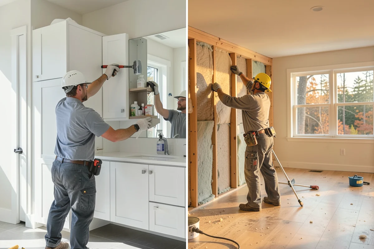 Box Beam Installation in Oak Harbor, Island County, WA - Design beam layout, size, and finish
