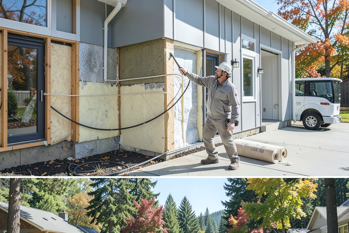 Box Beam Installation in Orting, Pierce County, WA - Box beams are fabricated and installed indoors year-round, a productive winter project in the rainy PNW.