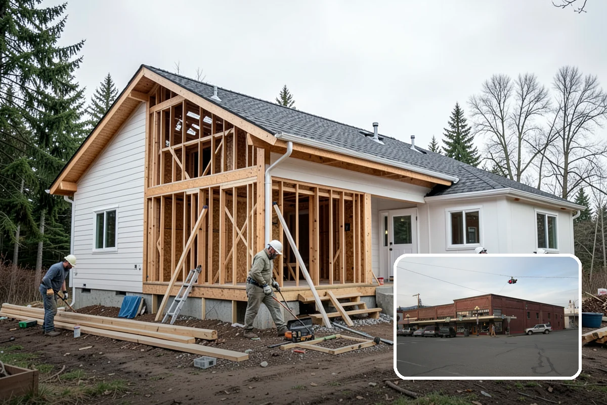 Box Beam Installation in Sedro-Woolley, Skagit County, WA - The look of solid timber without the weight