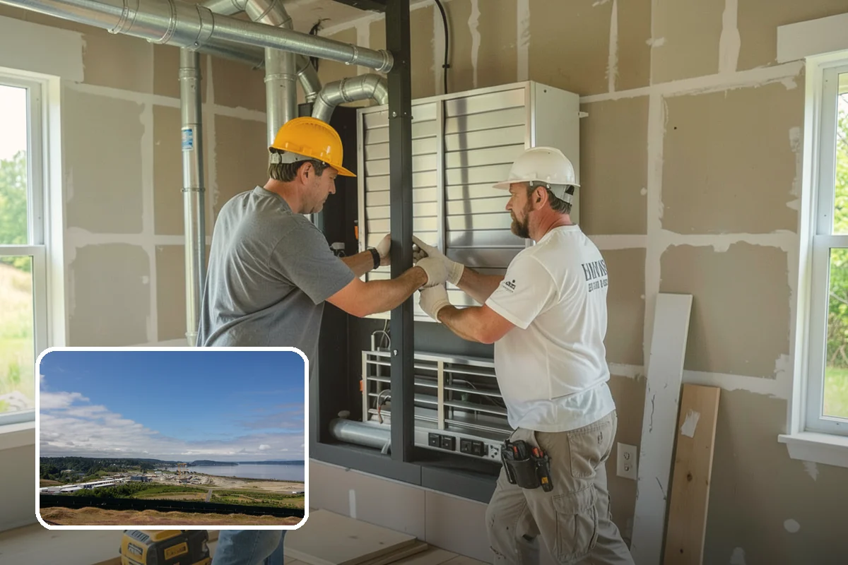 Box Beam Installation in University Place, Pierce County, WA - The look of solid timber without the weight