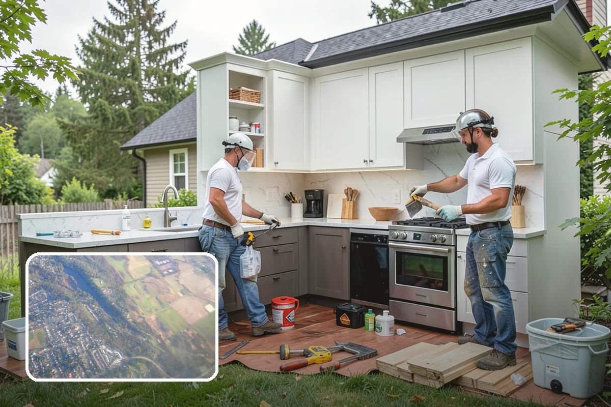 Breezeway Construction in Algona, King County, WA - Keeps you dry traveling between structures