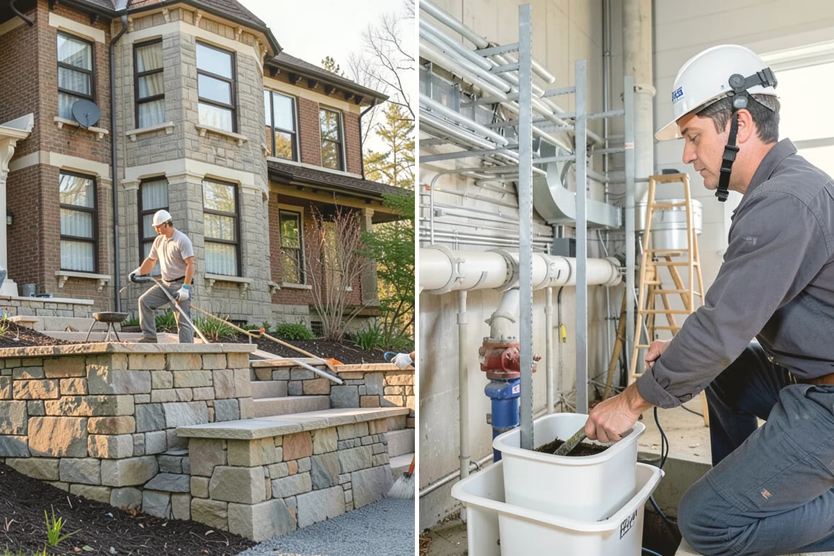 Breezeway Construction in Black Diamond, King County, WA - Plan the connection and level the path