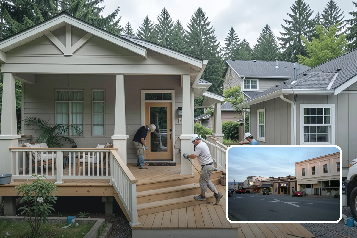 Breezeway Construction in Burlington, Skagit County, WA - Keeps you dry traveling between structures