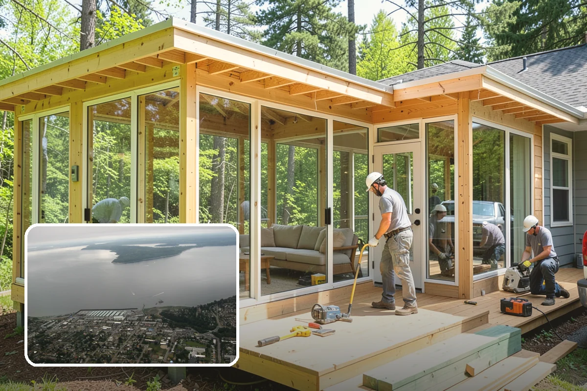 Breezeway Construction in Des Moines, King County, WA - Keeps you dry traveling between structures