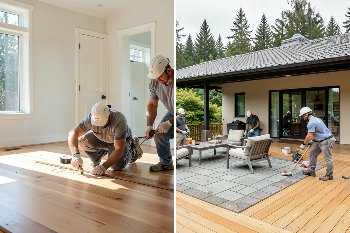 Breezeway Construction in Federal Way, King County, WA - Plan the connection and level the path