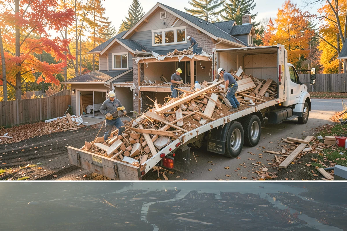 Breezeway Construction in Fife, Pierce County, WA - We build and roof the breezeway in summer so it is watertight before the wet season sets in.