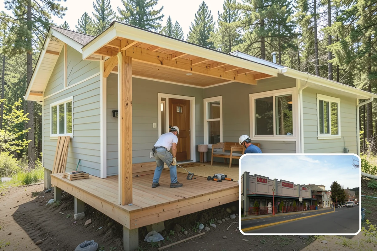 Breezeway Construction in Issaquah, King County, WA - Keeps you dry traveling between structures