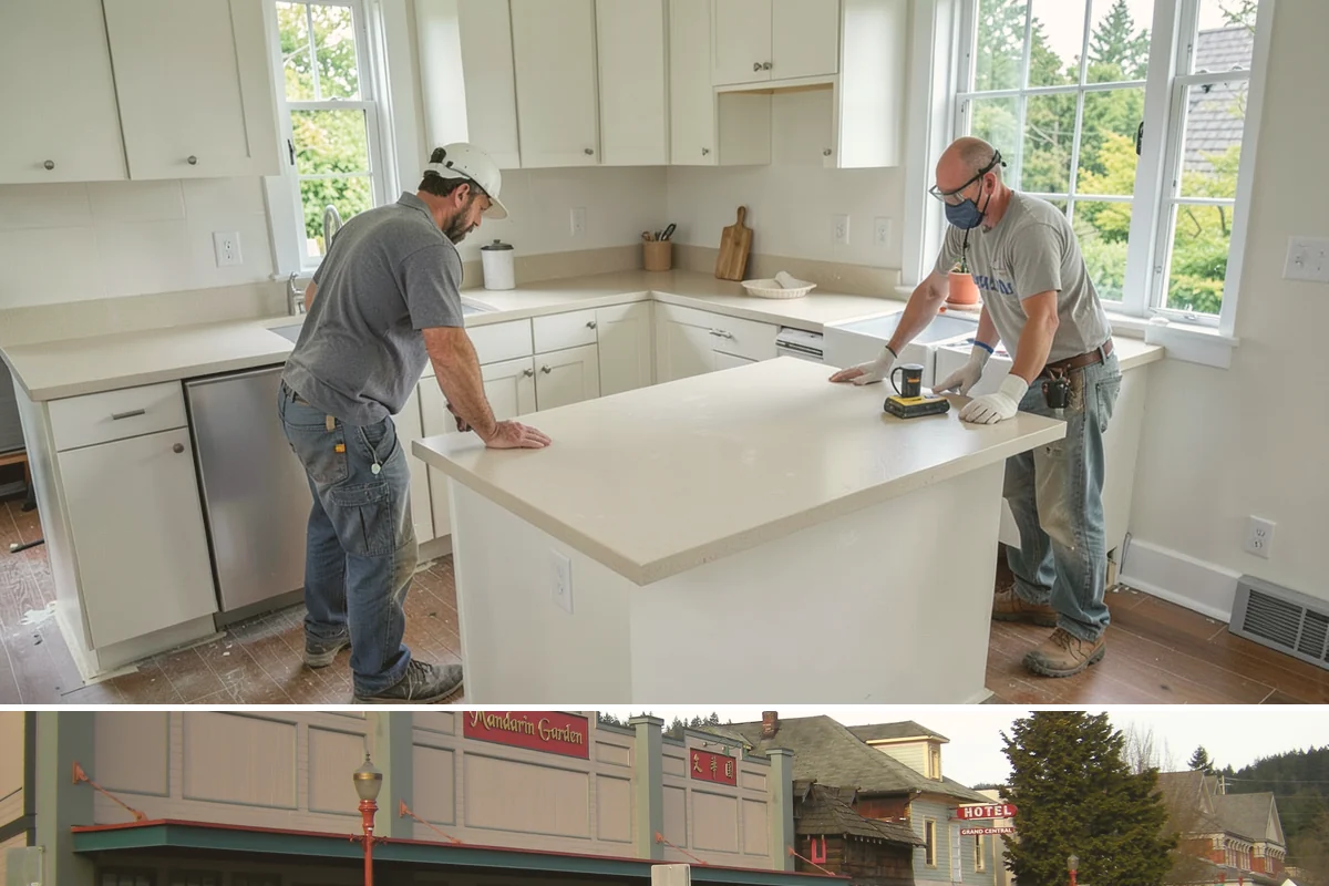 Breezeway Construction in Issaquah, King County, WA - We build and roof the breezeway in summer so it is watertight before the wet season sets in.
