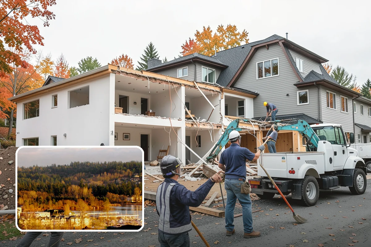 Breezeway Construction in Kenmore, King County, WA - Keeps you dry traveling between structures