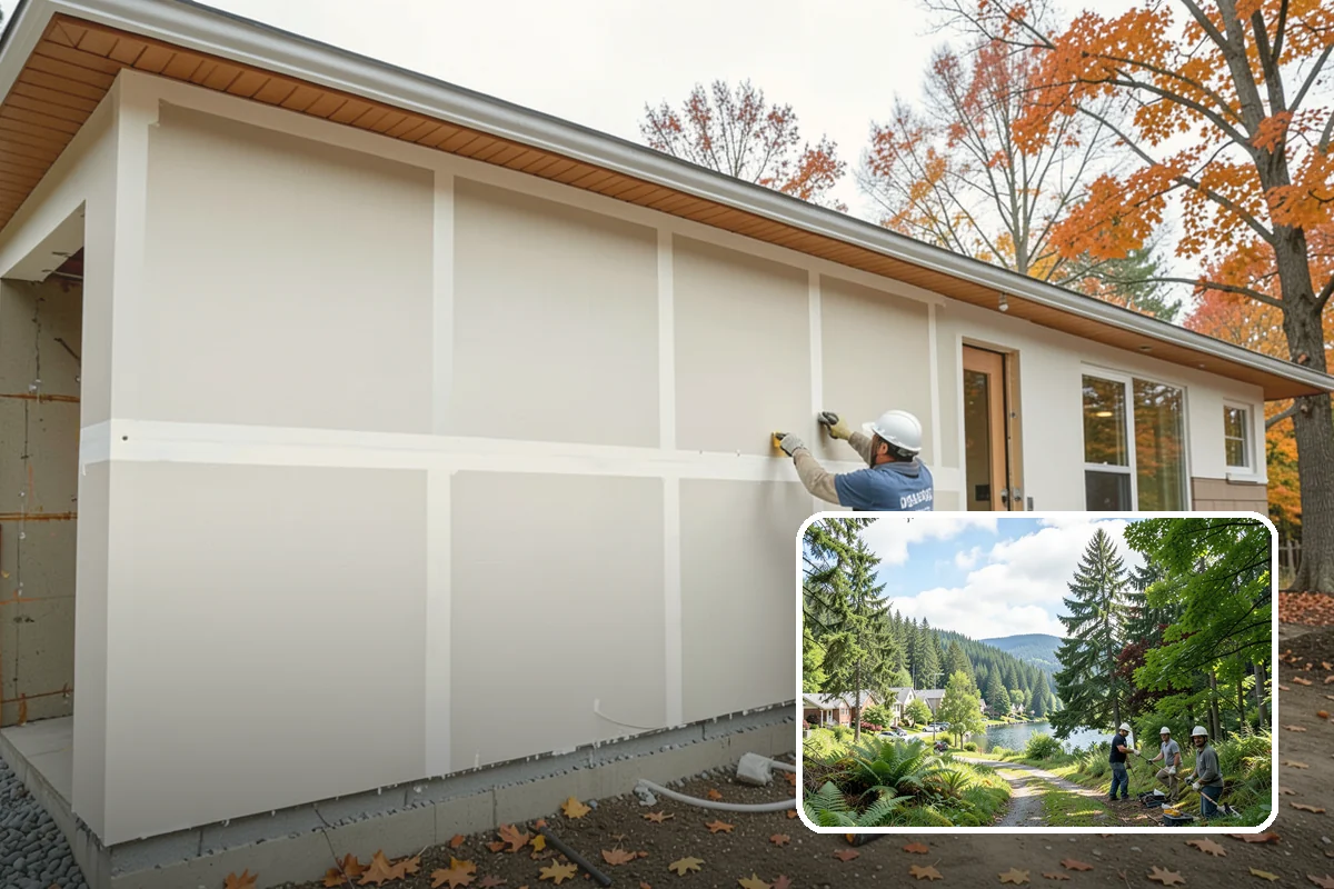 Breezeway Construction in Lake Forest Park, King County, WA - Keeps you dry traveling between structures