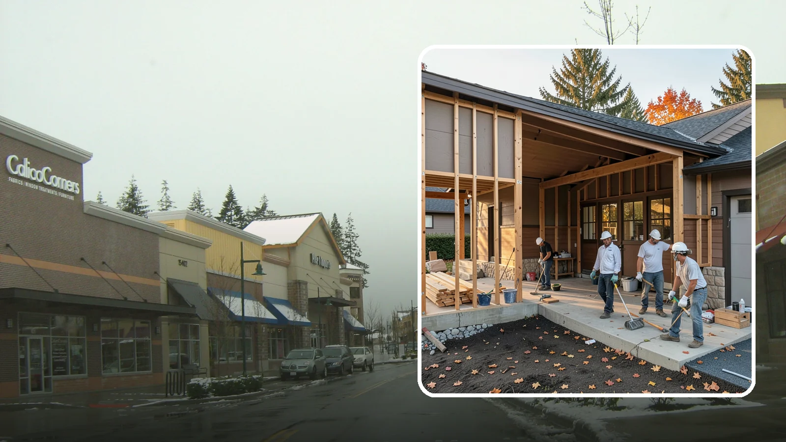 Breezeway Construction in Mill Creek, Snohomish County, WA - A breezeway builds a covered connection between your home and a garage or outbuilding so you stay dry moving between them.