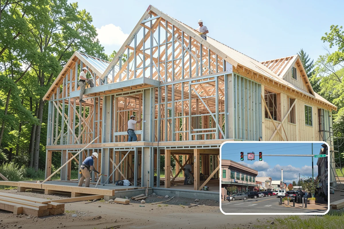 Breezeway Construction in Monroe, Snohomish County, WA - Keeps you dry traveling between structures