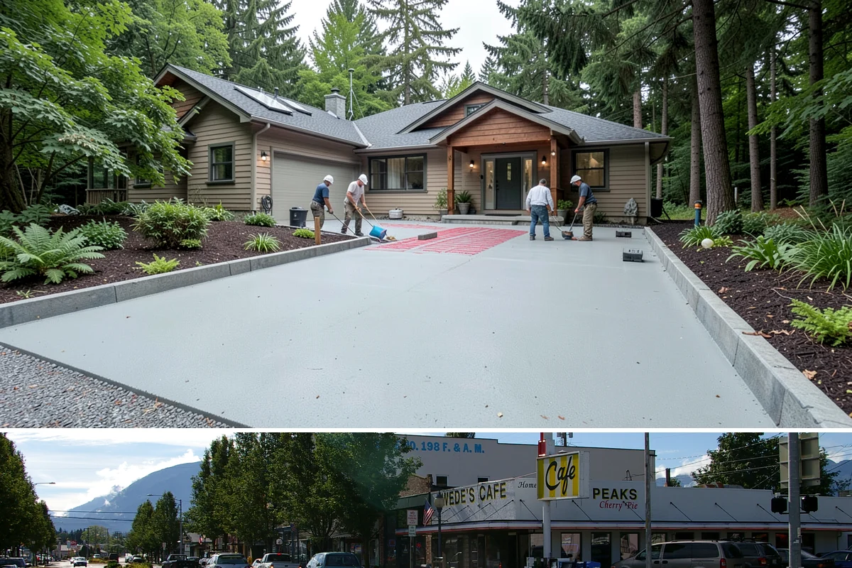 Breezeway Construction in North Bend, King County, WA - We build and roof the breezeway in summer so it is watertight before the wet season sets in.