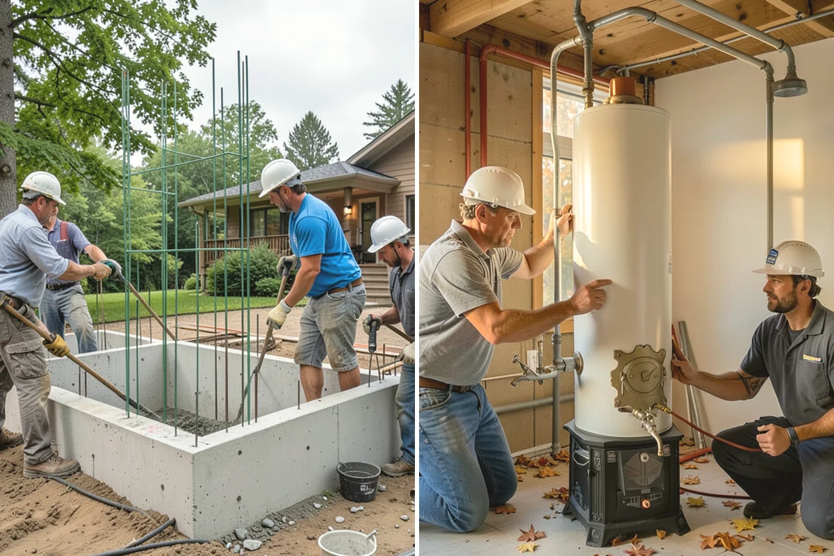 Breezeway Construction in Oak Harbor, Island County, WA - Plan the connection and level the path