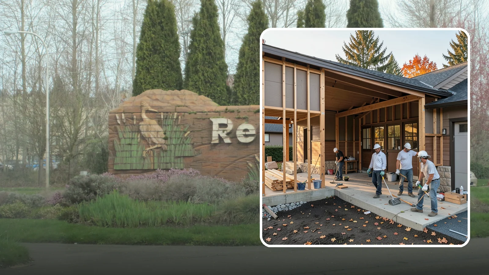 Breezeway Construction in Renton, King County, WA - A breezeway builds a covered connection between your home and a garage or outbuilding so you stay dry moving between them.