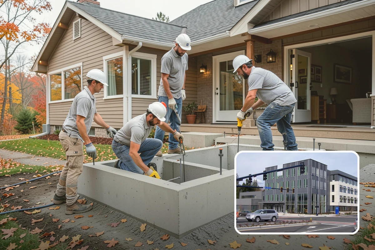 Breezeway Construction in Shoreline, King County, WA - Keeps you dry traveling between structures