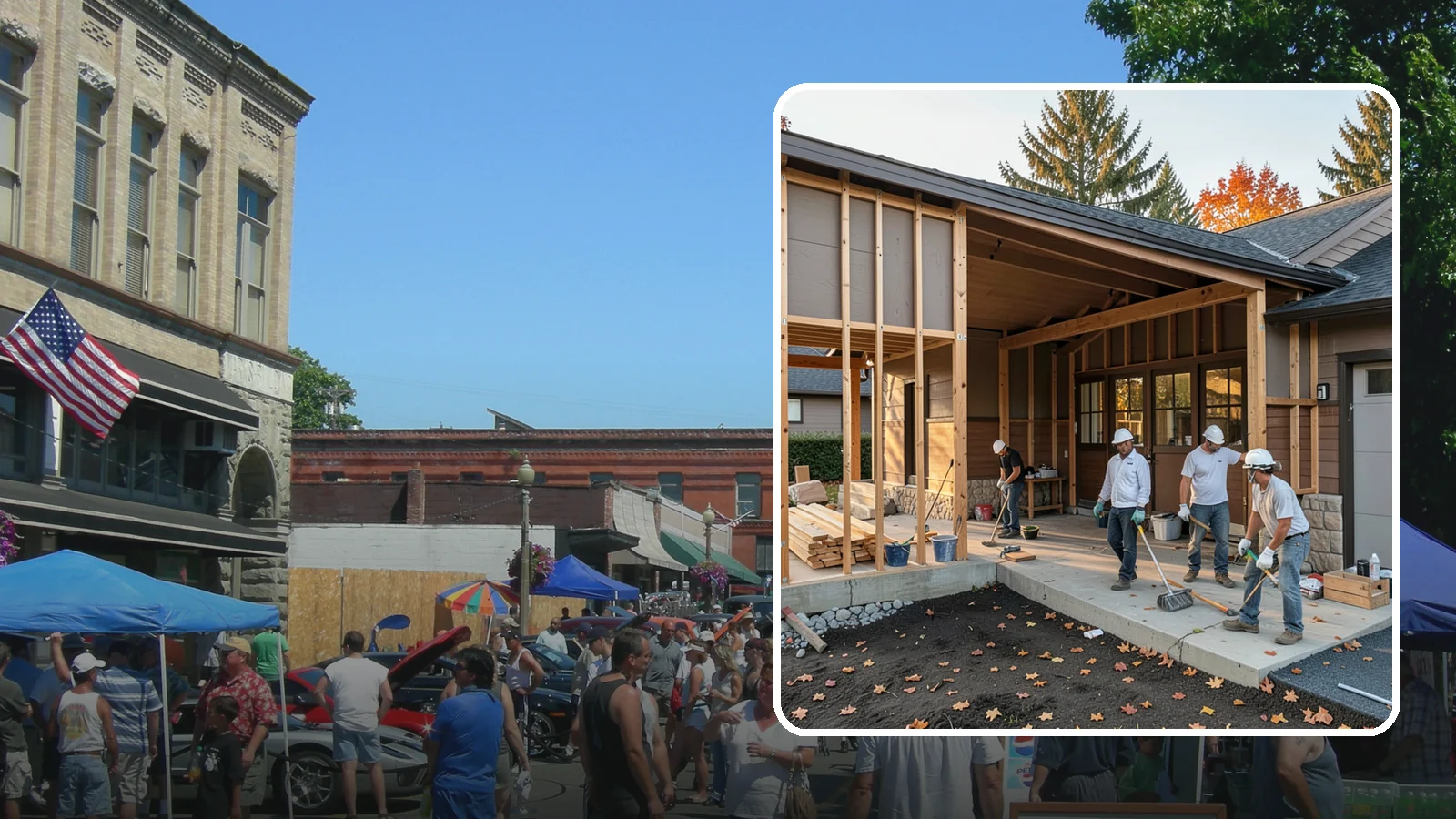 Breezeway Construction in Snohomish, Snohomish County, WA - A breezeway builds a covered connection between your home and a garage or outbuilding so you stay dry moving between them.
