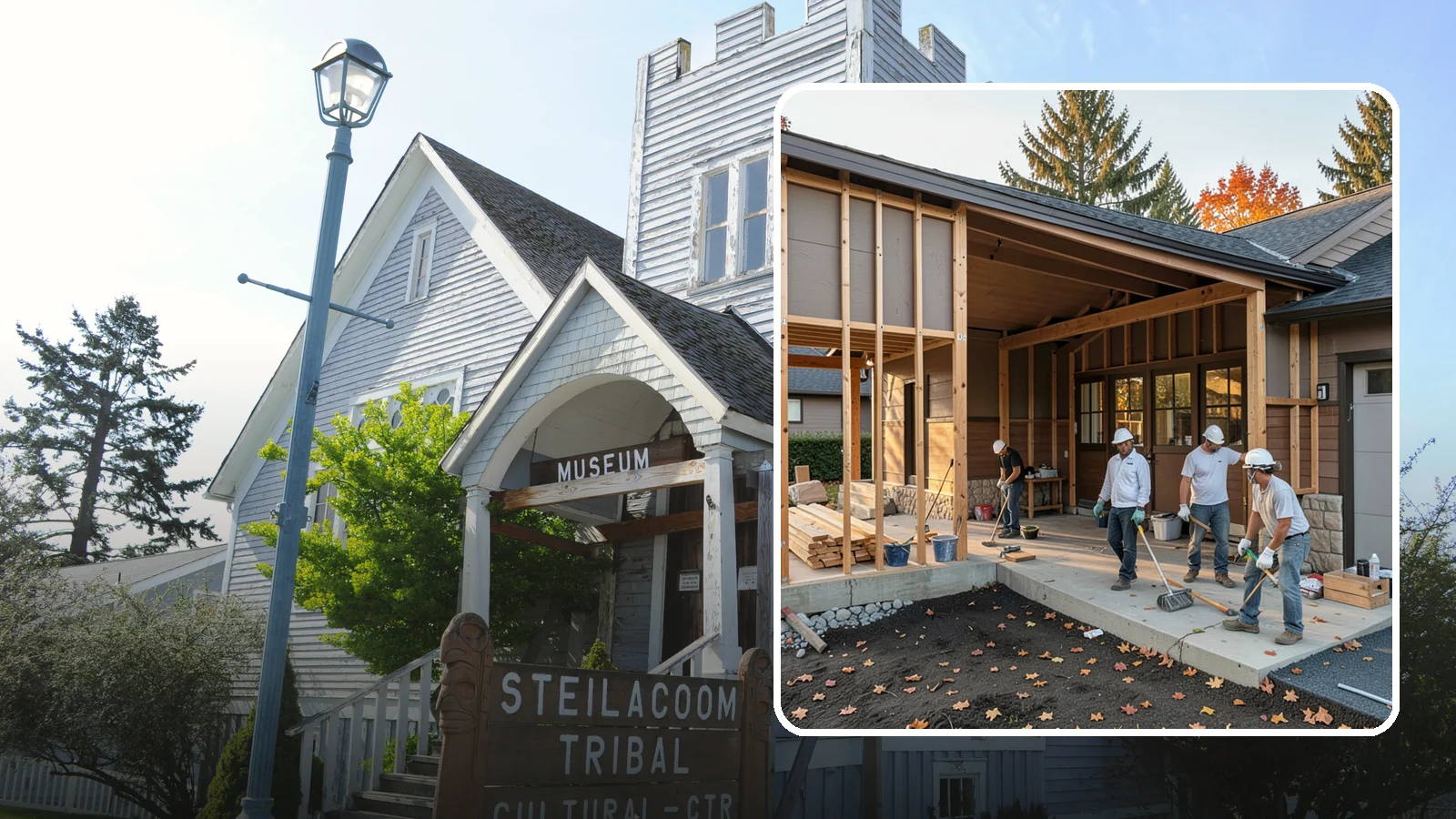Breezeway Construction in Steilacoom, Pierce County, WA - A breezeway builds a covered connection between your home and a garage or outbuilding so you stay dry moving between them.
