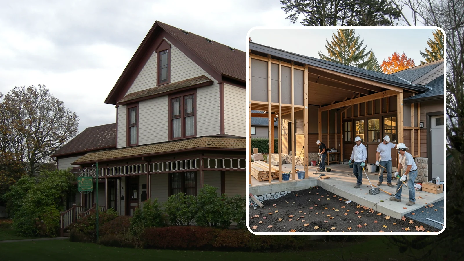 Breezeway Construction in Sumner, Pierce County, WA - A breezeway builds a covered connection between your home and a garage or outbuilding so you stay dry moving between them.