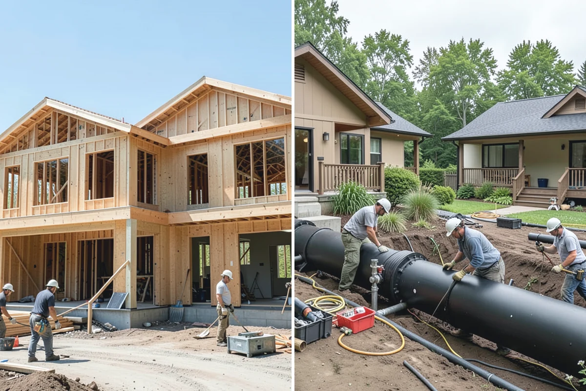 Breezeway Construction in Wilkeson, Pierce County, WA - Plan the connection and level the path