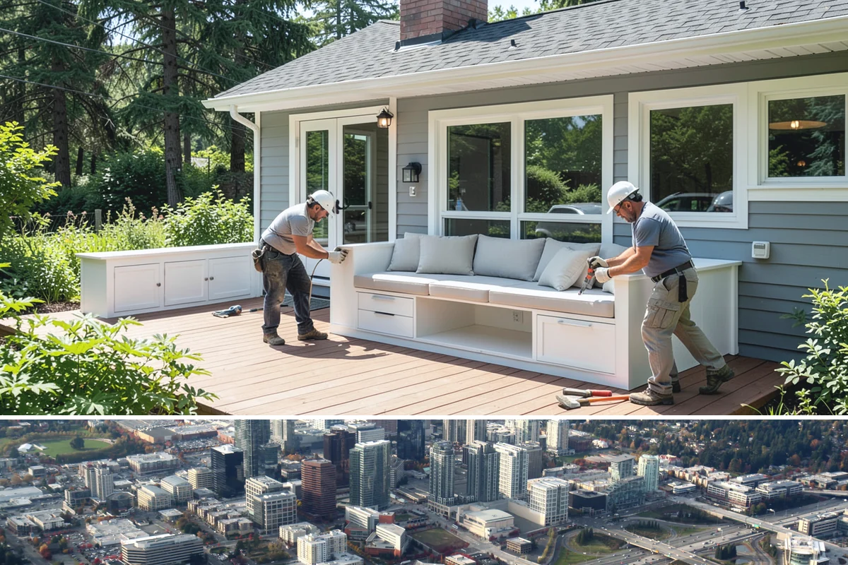 Brick Repair in Bellevue, King County, WA - Dry weather lets the repair mortar set cleanly, making summer and early fall preferable.