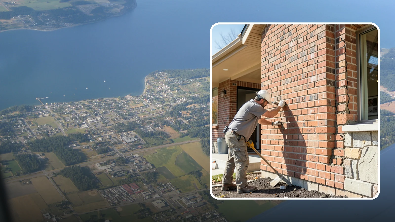 Brick Repair in Coupeville, Island County, WA - Repair of cracked, spalling, or displaced brick to restore both strength and appearance.