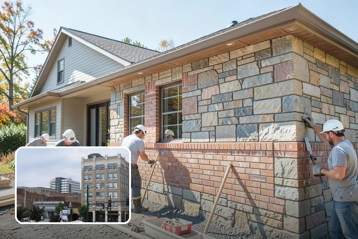 Brick Repair in Everett, Snohomish County, WA - Replaces damaged brick with matching units