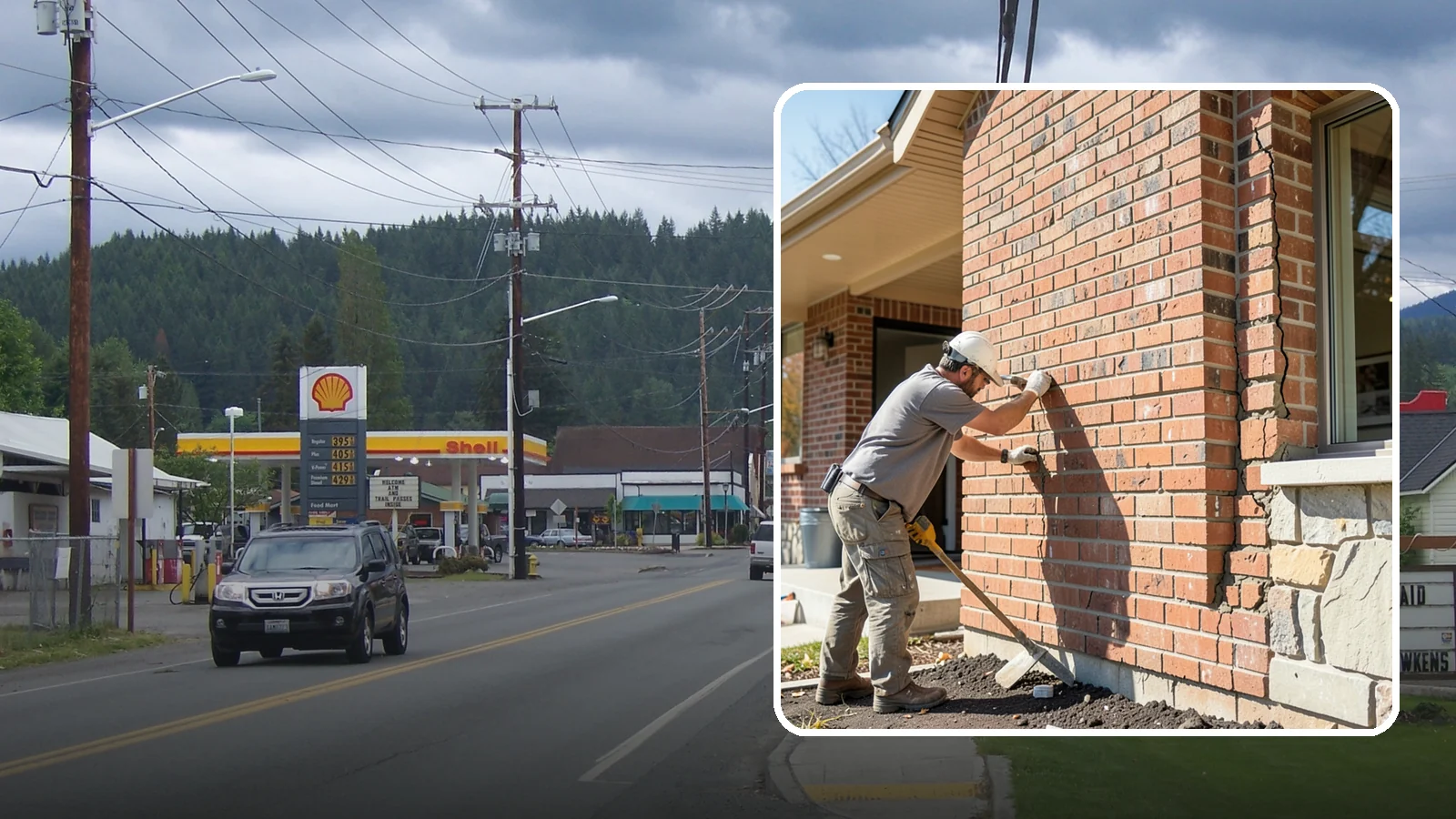 Brick Repair in Granite Falls, Snohomish County, WA - Repair of cracked, spalling, or displaced brick to restore both strength and appearance.