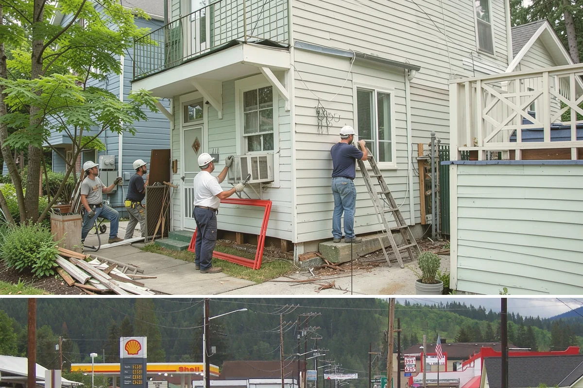 Brick Repair in Granite Falls, Snohomish County, WA - Dry weather lets the repair mortar set cleanly, making summer and early fall preferable.