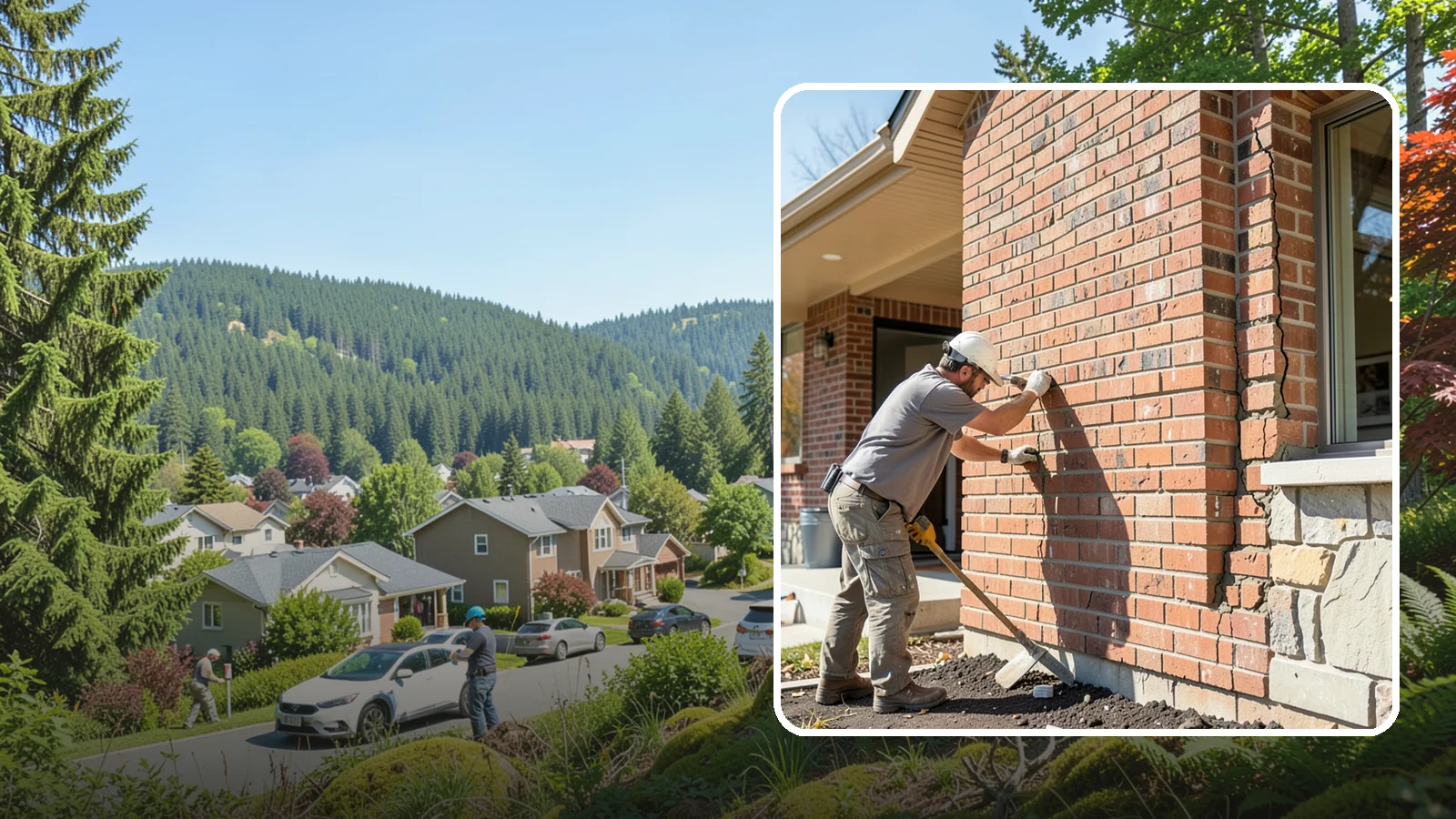 Brick Repair in Index, Snohomish County, WA - Repair of cracked, spalling, or displaced brick to restore both strength and appearance.