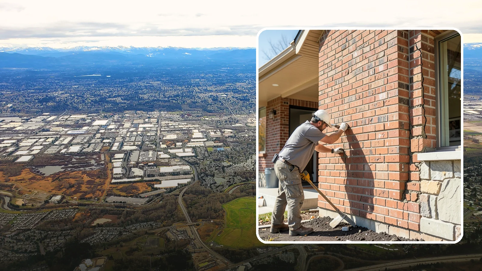 Brick Repair in Kent, King County, WA - Repair of cracked, spalling, or displaced brick to restore both strength and appearance.