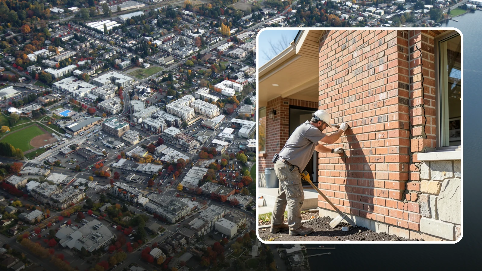 Brick Repair in Kirkland, King County, WA - Repair of cracked, spalling, or displaced brick to restore both strength and appearance.