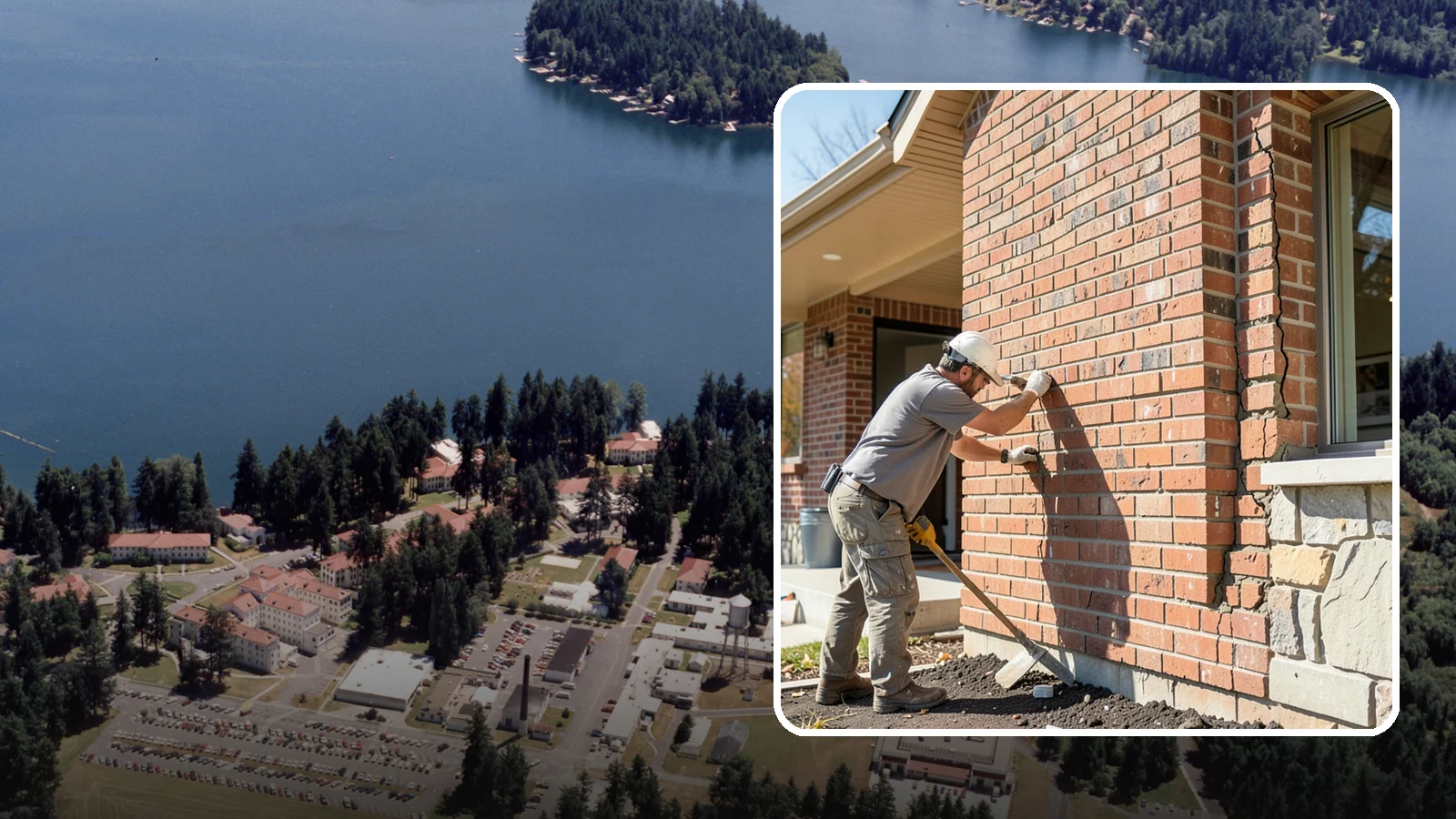 Brick Repair in Lakewood, Pierce County, WA - Repair of cracked, spalling, or displaced brick to restore both strength and appearance.