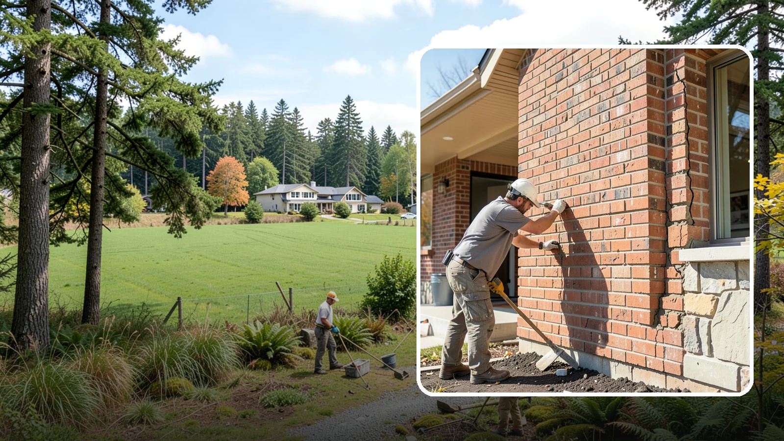 Brick Repair in Lyman, Skagit County, WA - Repair of cracked, spalling, or displaced brick to restore both strength and appearance.