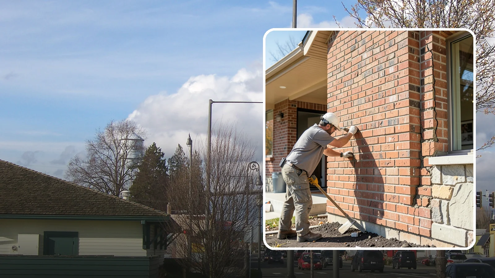 Brick Repair in Marysville, Snohomish County, WA - Repair of cracked, spalling, or displaced brick to restore both strength and appearance.