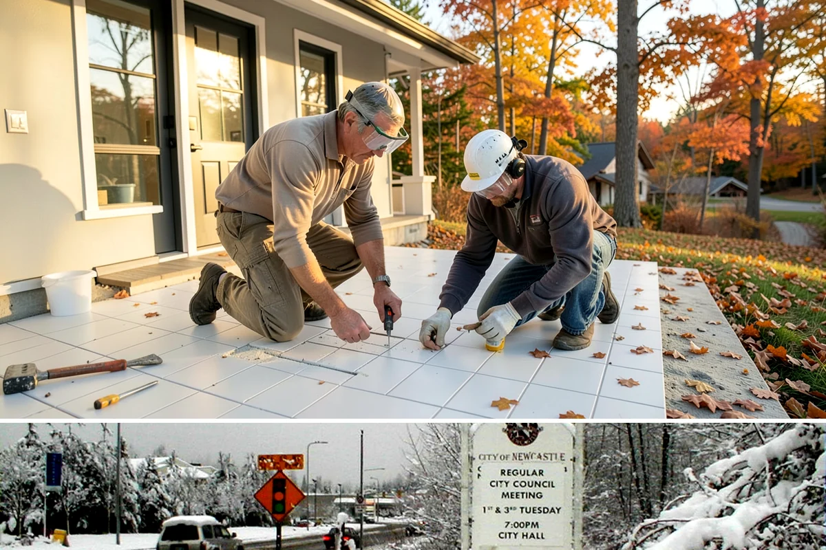 Brick Repair in Newcastle, King County, WA - Dry weather lets the repair mortar set cleanly, making summer and early fall preferable.