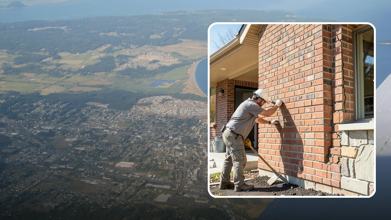 Brick Repair in Oak Harbor, Island County, WA - Repair of cracked, spalling, or displaced brick to restore both strength and appearance.