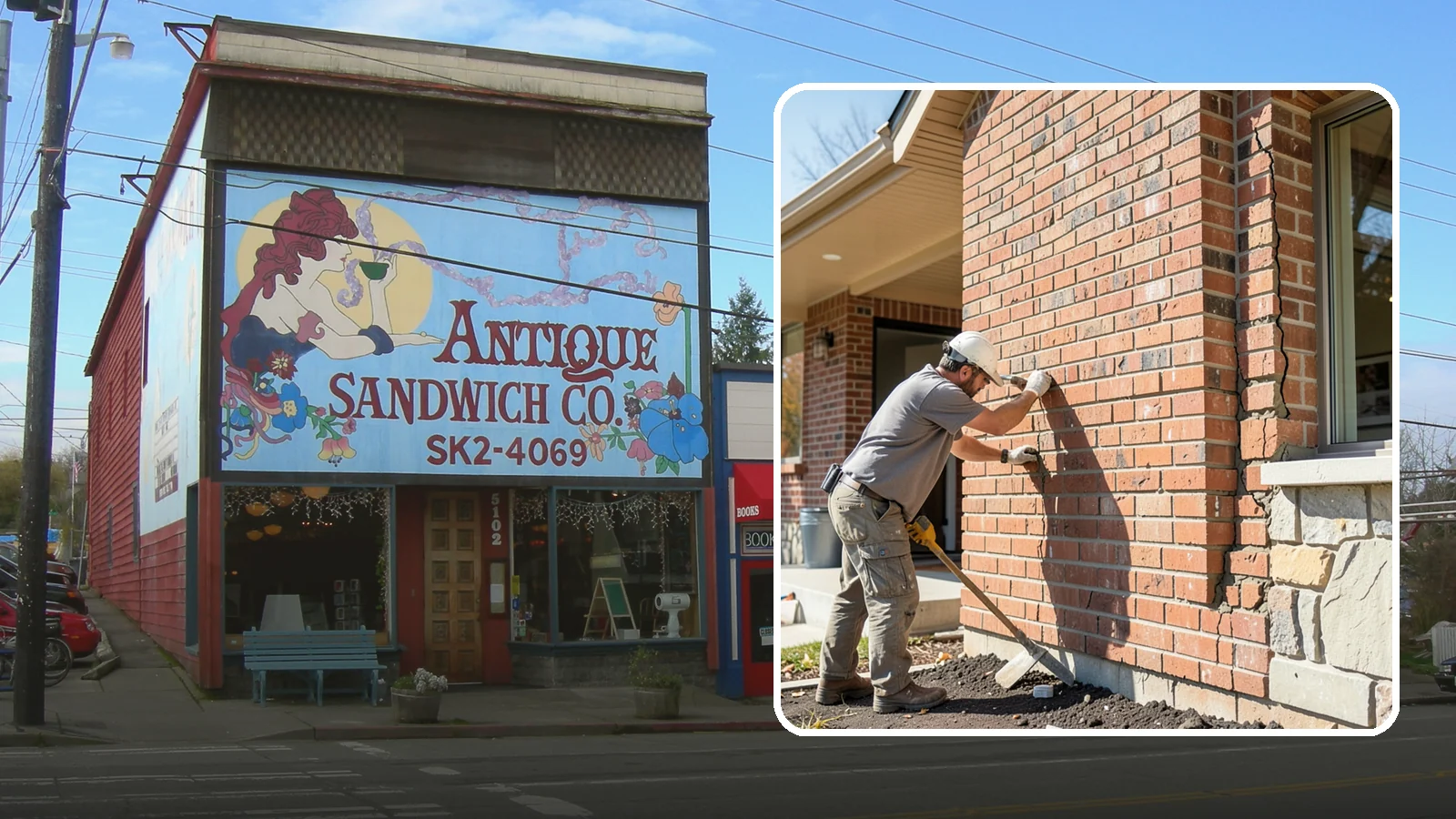 Brick Repair in Ruston, Pierce County, WA - Repair of cracked, spalling, or displaced brick to restore both strength and appearance.