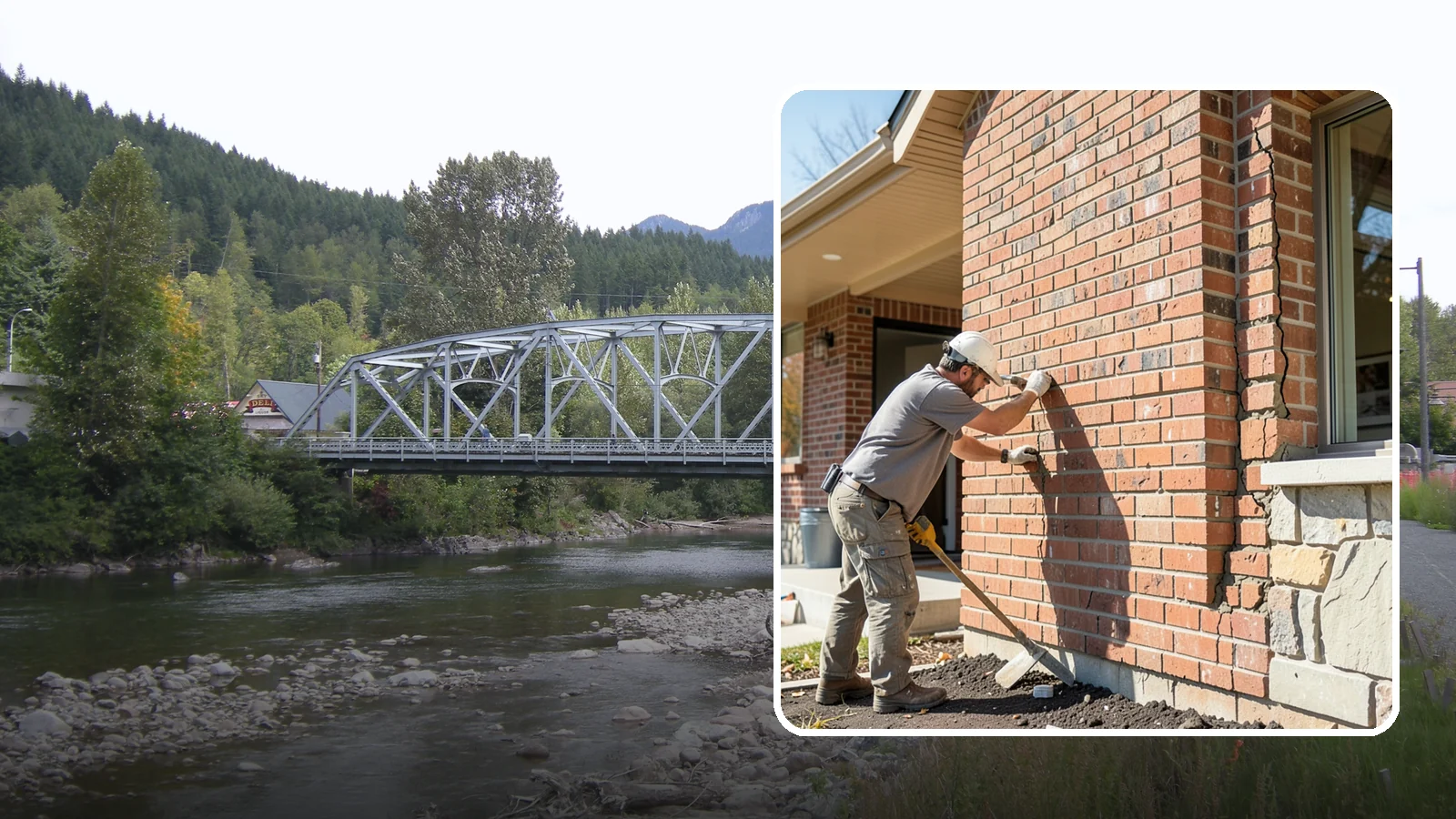 Brick Repair in Skykomish, King County, WA - Repair of cracked, spalling, or displaced brick to restore both strength and appearance.