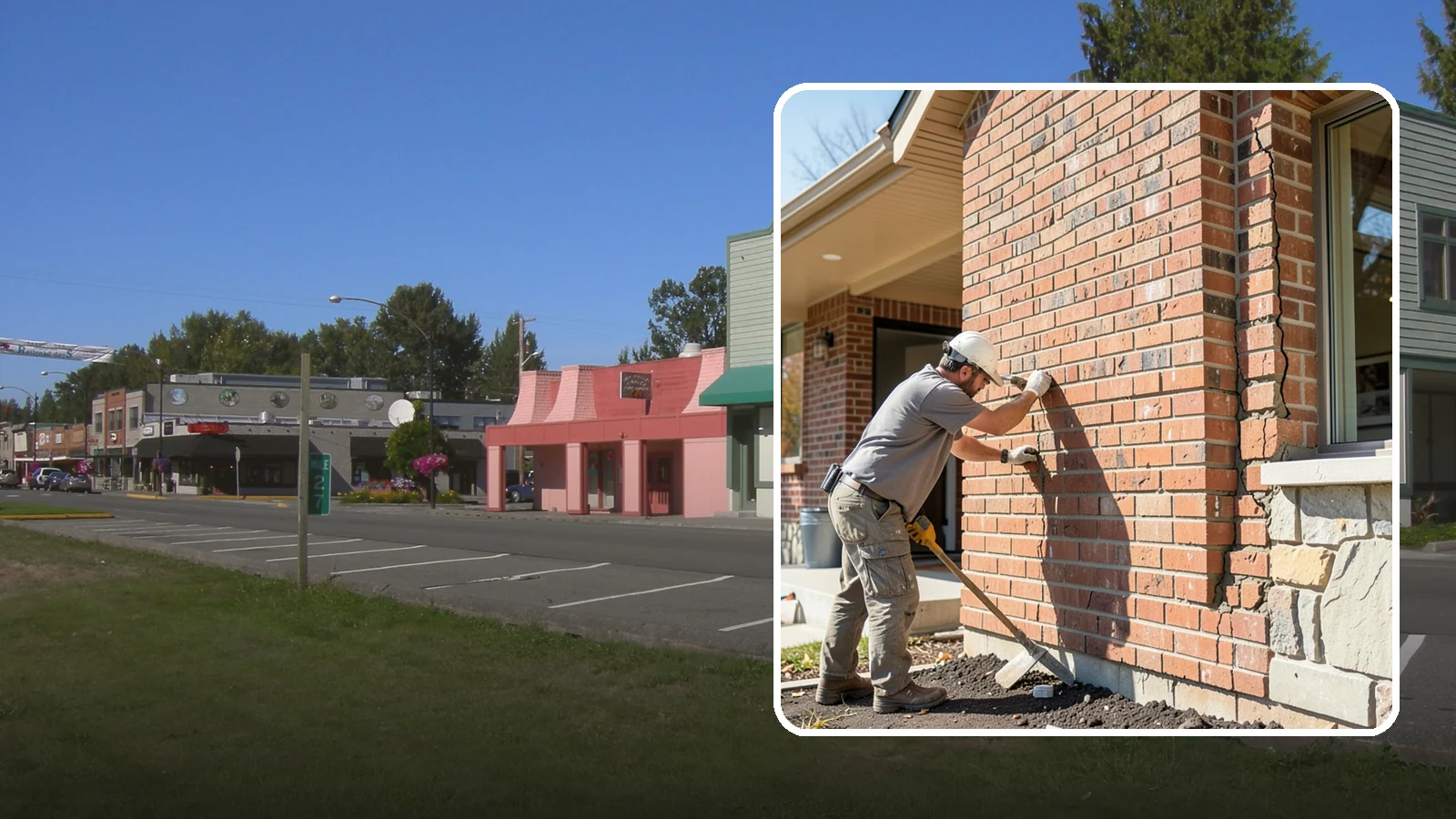 Brick Repair in Snoqualmie, King County, WA - Repair of cracked, spalling, or displaced brick to restore both strength and appearance.