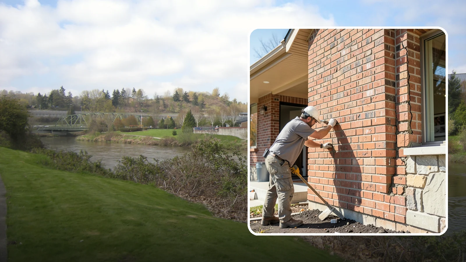 Brick Repair in Tukwila, King County, WA - Repair of cracked, spalling, or displaced brick to restore both strength and appearance.