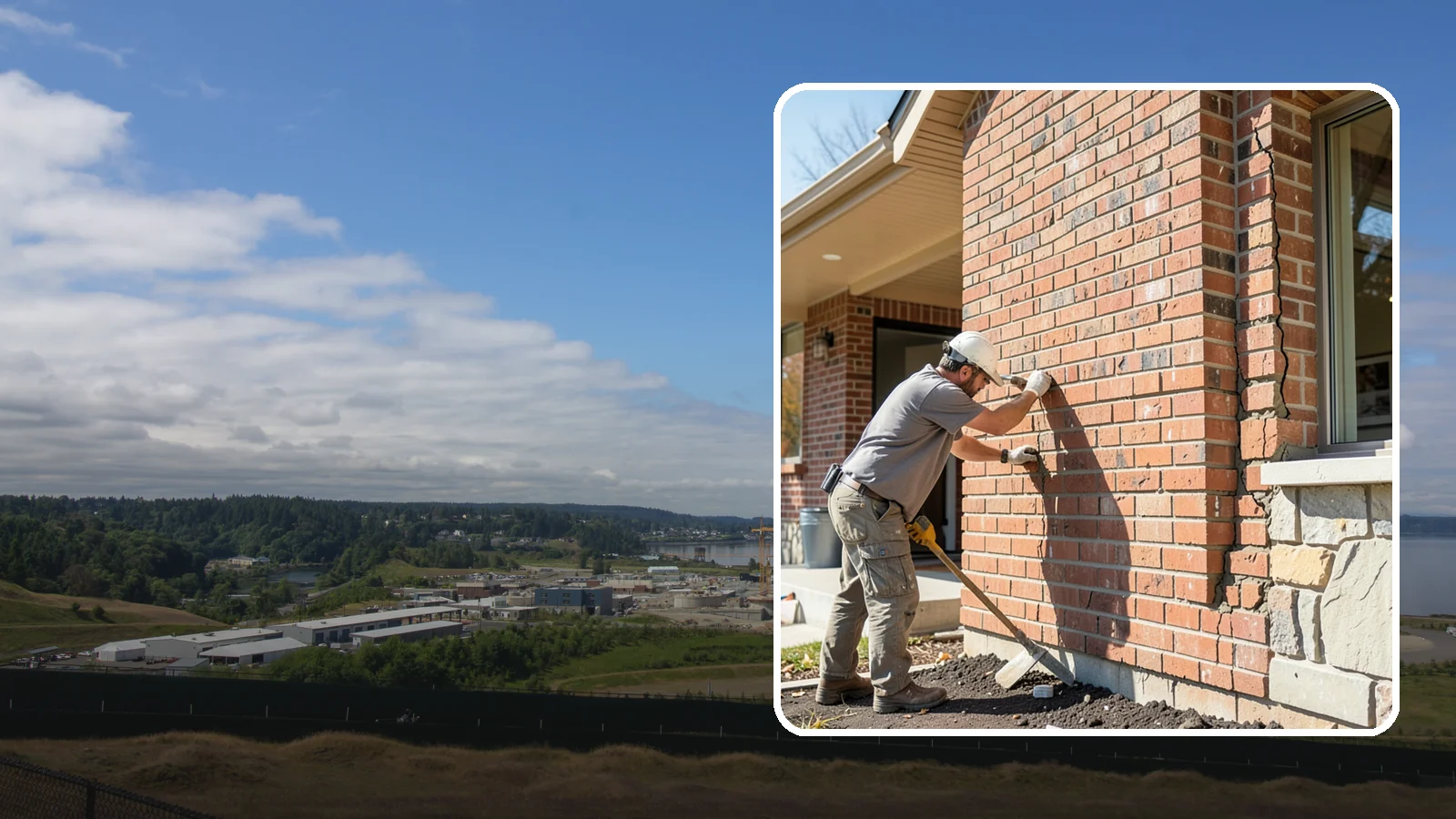Brick Repair in University Place, Pierce County, WA - Repair of cracked, spalling, or displaced brick to restore both strength and appearance.