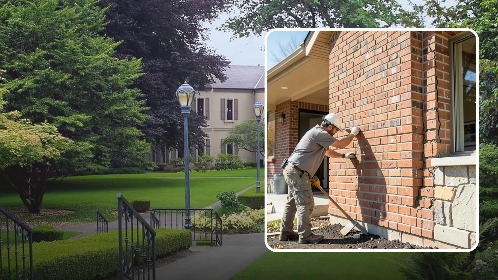 Brick Repair in Woodinville, King County, WA - Repair of cracked, spalling, or displaced brick to restore both strength and appearance.