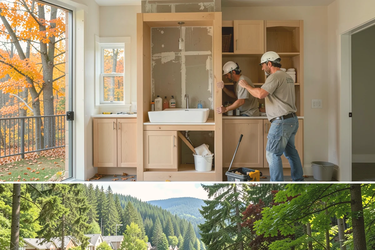 Brick Siding Installation in Lake Forest Park, King County, WA - Masonry work performs best in dry, mild weather so mortar cures properly, making late spring through fall ideal.