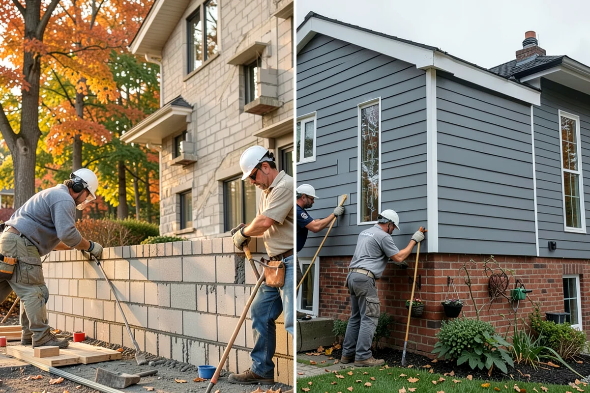 Brick Siding Installation in Shoreline, King County, WA - Select brick style, color, and mortar joint