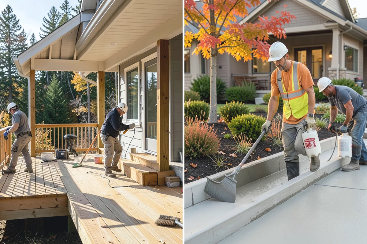 Brick Steps Construction in Beaux Arts Village, King County, WA - Plan the layout and pour a reinforced footing