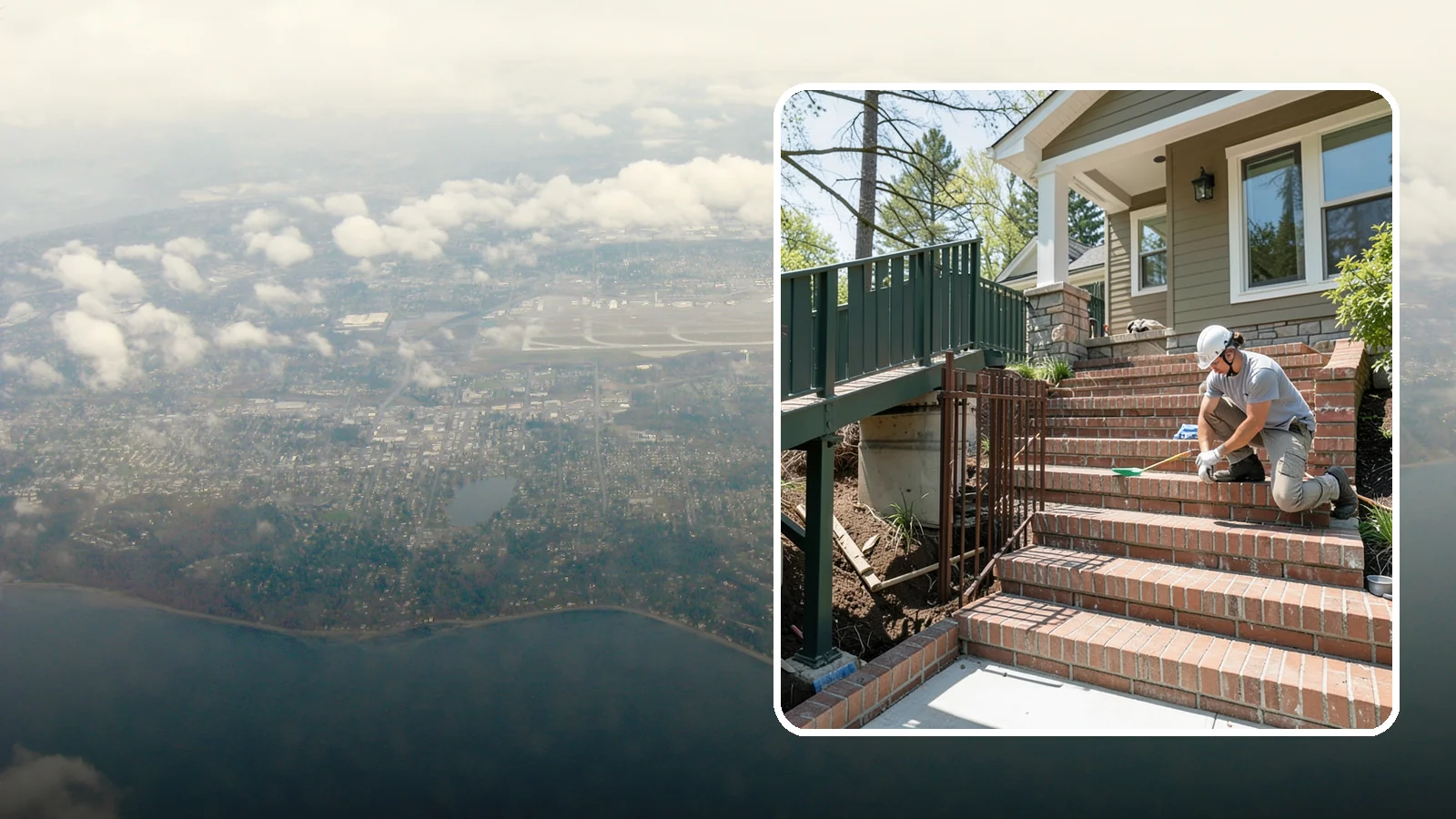 Brick Steps Construction in Burien, King County, WA - Crafting classic brick steps that pair timeless looks with the durability to handle Northwest moisture.
