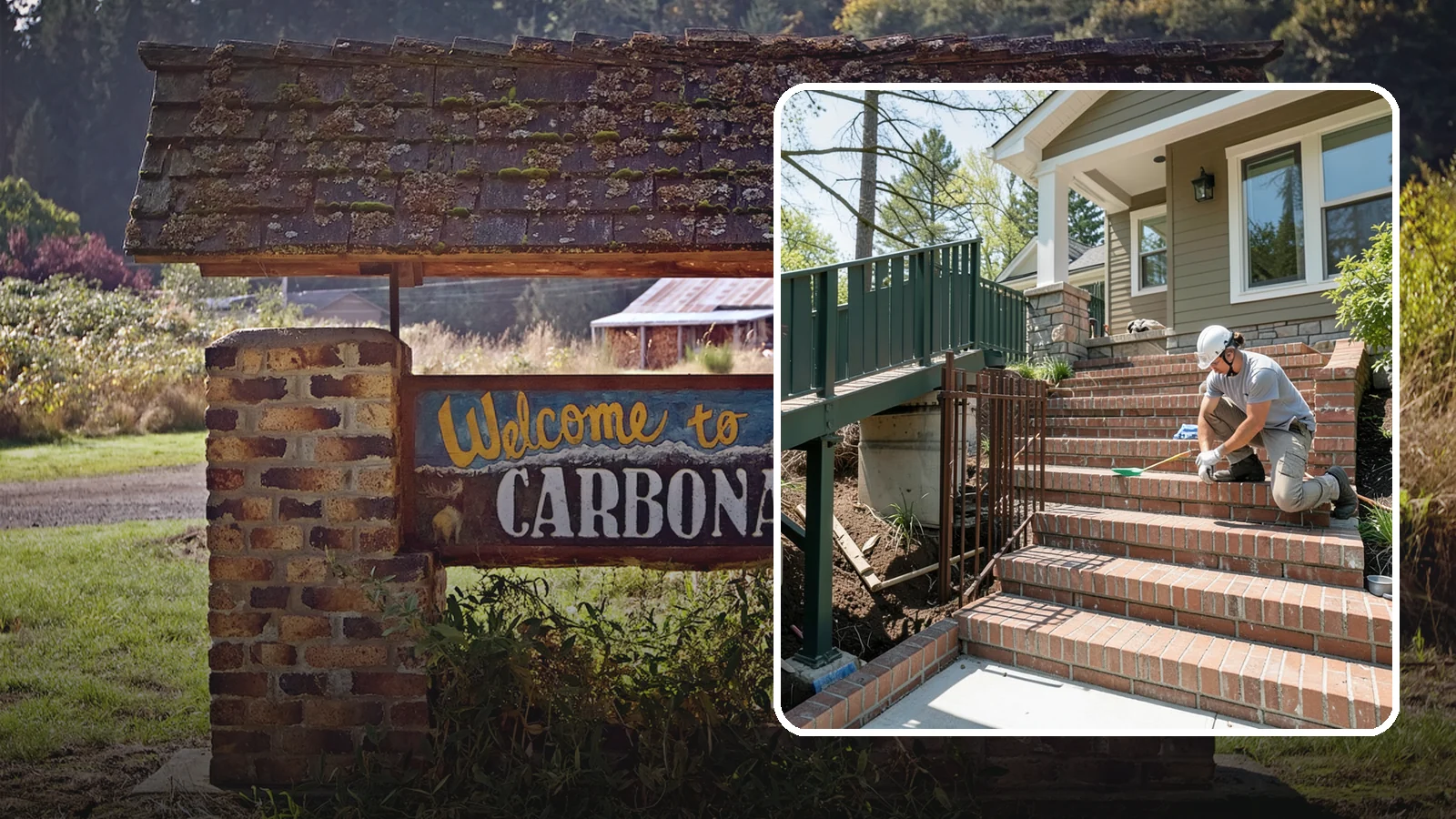 Brick Steps Construction in Carbonado, Pierce County, WA - Crafting classic brick steps that pair timeless looks with the durability to handle Northwest moisture.