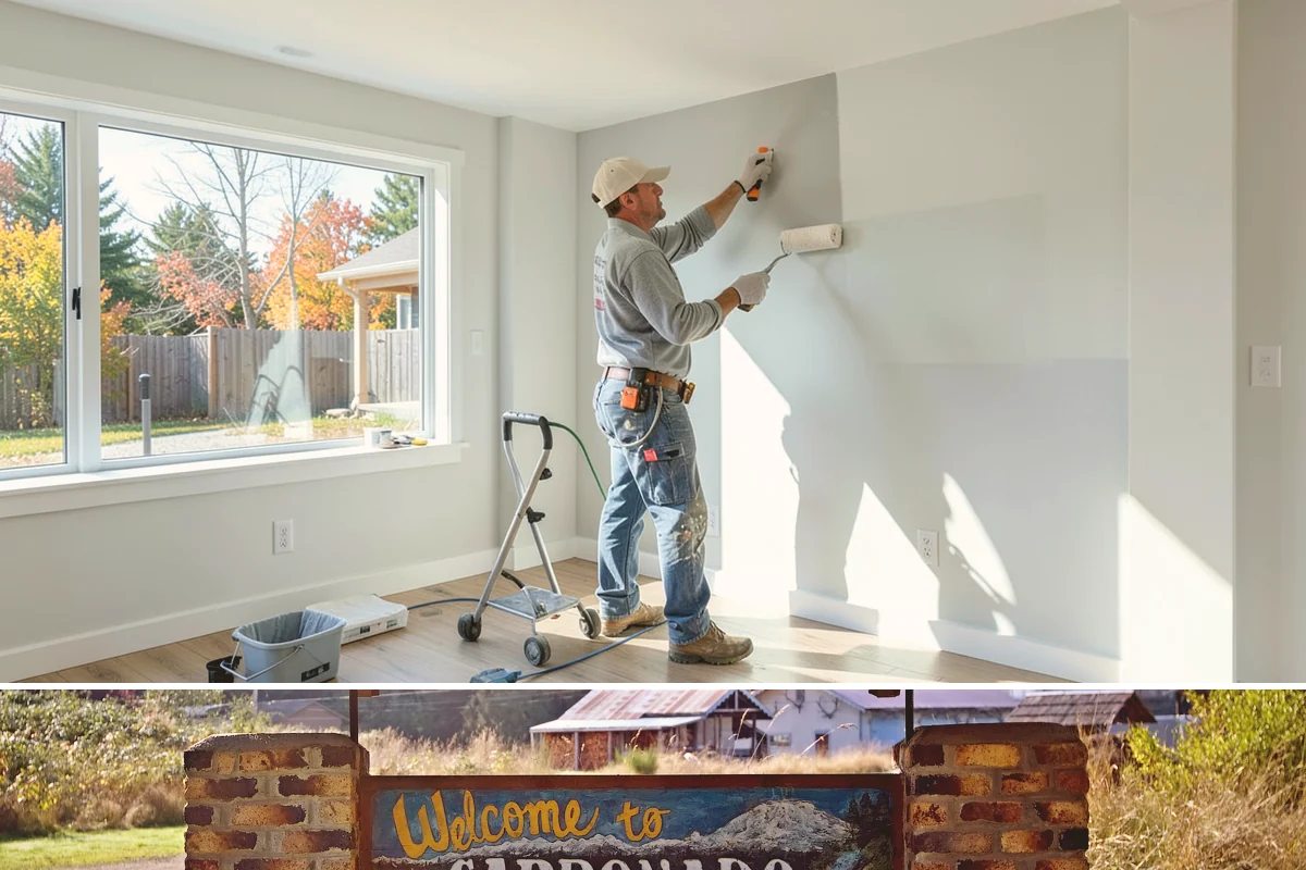 Brick Steps Construction in Carbonado, Pierce County, WA - Brick and mortar work is best done in dry weather so the mortar cures properly, favoring the summer months.